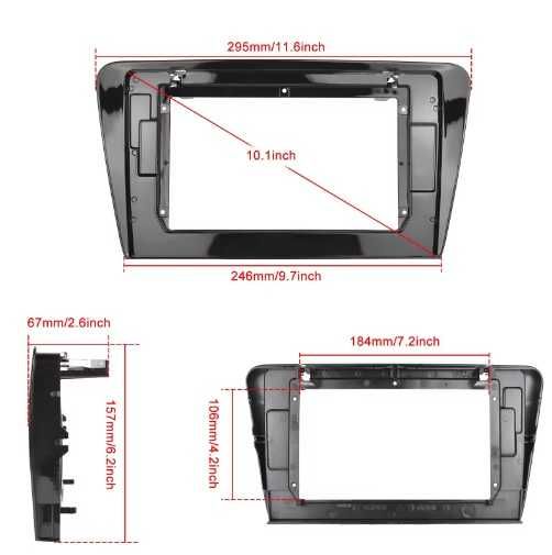 Dvd auto Skoda Rapid Oktavia Roomster Yeti 2013–2018 cu Android 12