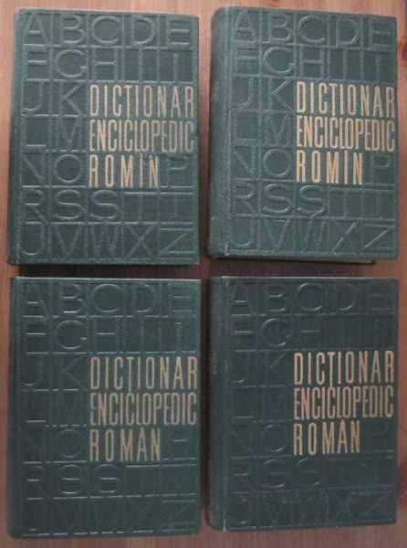 Dictionar Enciclopedic Roman (4 volume, editura Politica 1962-1966)