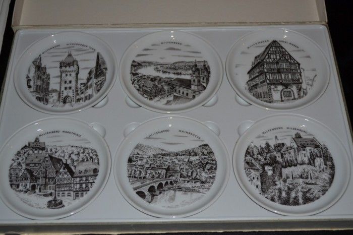 SET - 6 Farfurii FURSTENBERG PORZELLAN - Seit 1747 - West Germany !