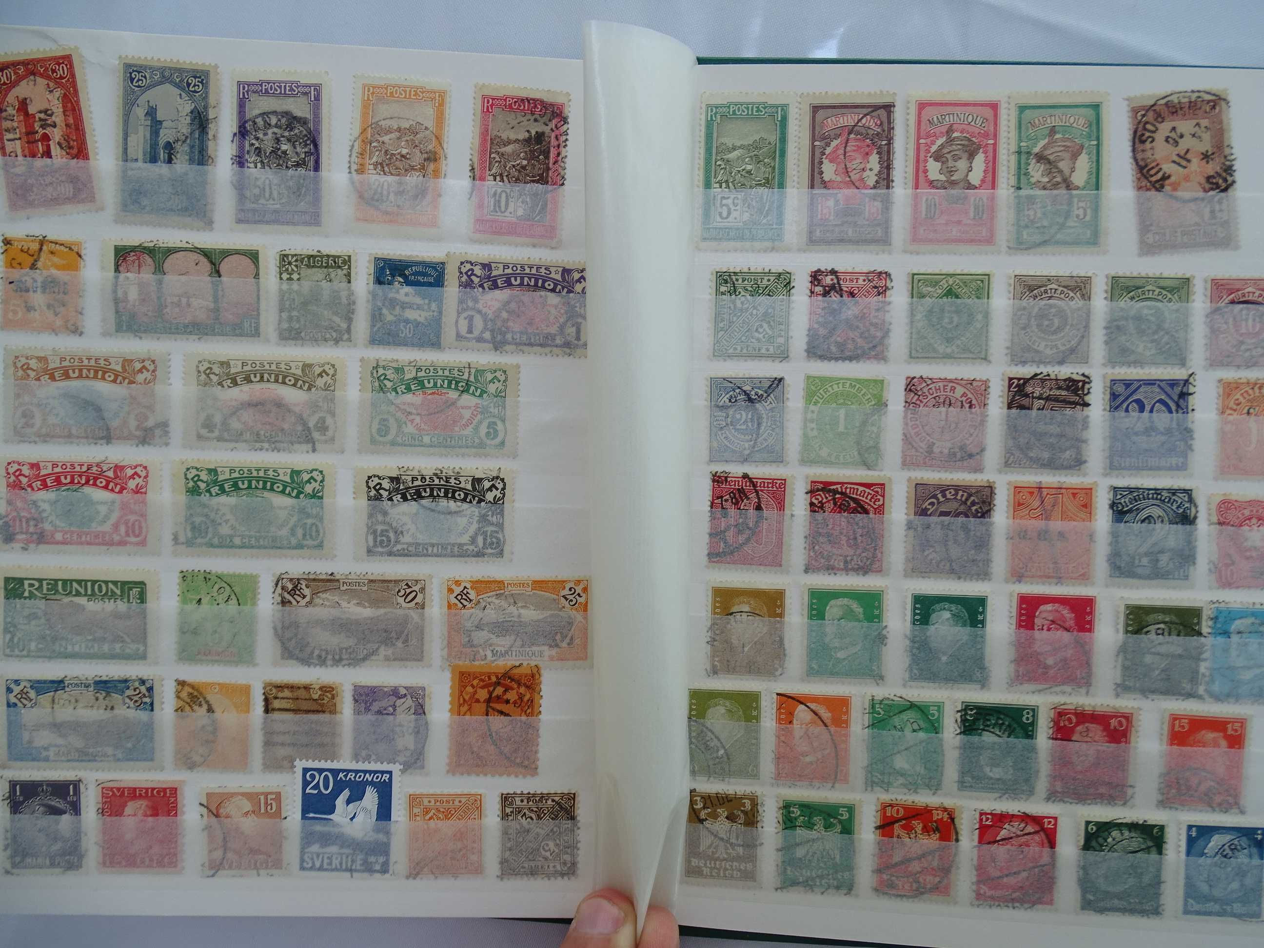 Clasor cu timbre stampilate / colonii , Vechi 1900-1945 (Lot 90)