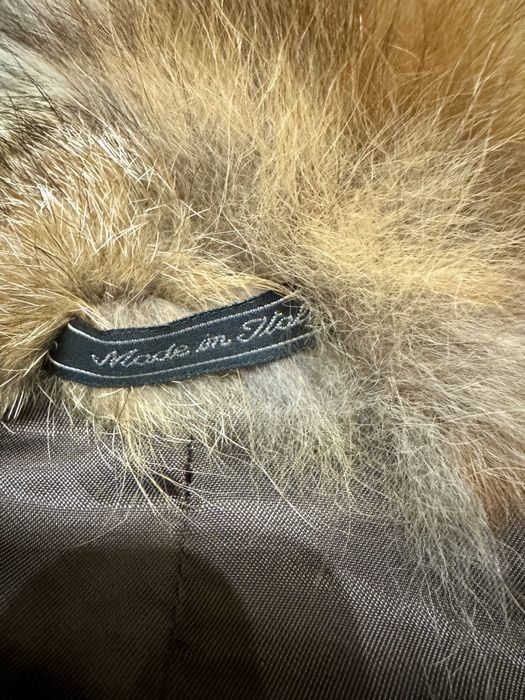 Луксозно палто Baldinini от естествена кожа и косъм