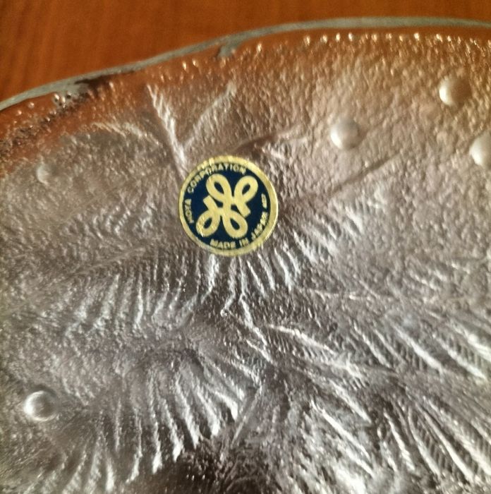 Set (6 farfurii) din sticlă groasă, Made in Japonia, nou