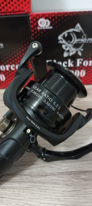 Set 4 Mulinete FL	Black Force 6000 10Rulmenti model nou 2022