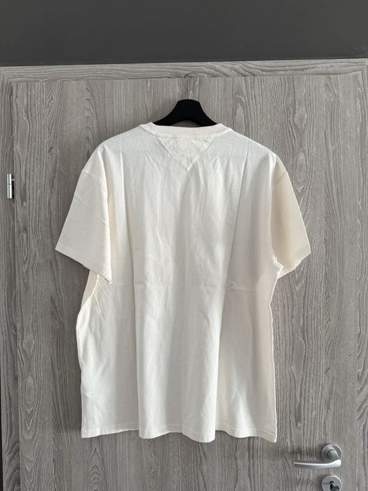 Tommy Jeans tricou unisex alb model beach club marimea L nou