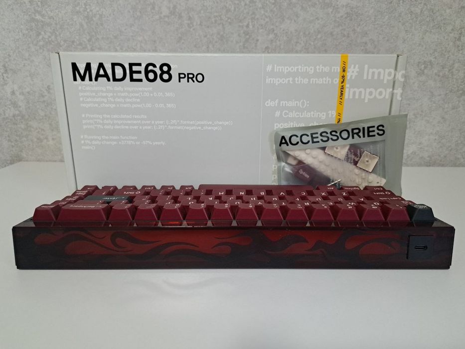 Магнитная клавиатура Melgeek Made 68 PRO HE FIRE Pre-Order Edition (11