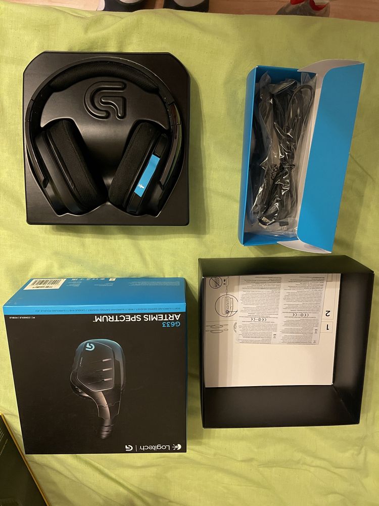 Casti gaming Logitech G633 Artemis Spectrum, RGB 7.1 Surround