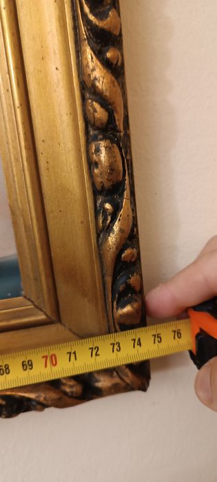 Tablou cu rama realizat in ulei