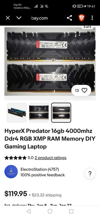 Memorie RAM HyperX Predator 16GB
