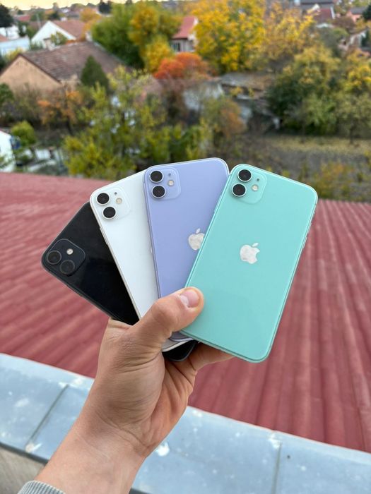 iPhone 11 Negru, Memorie 128GB,4GB RAM,100% Baterie,iOS 26 -IMPECABIL