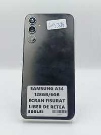 Samsung A34 128gb/6gb RAM Ecran fisurat #31038