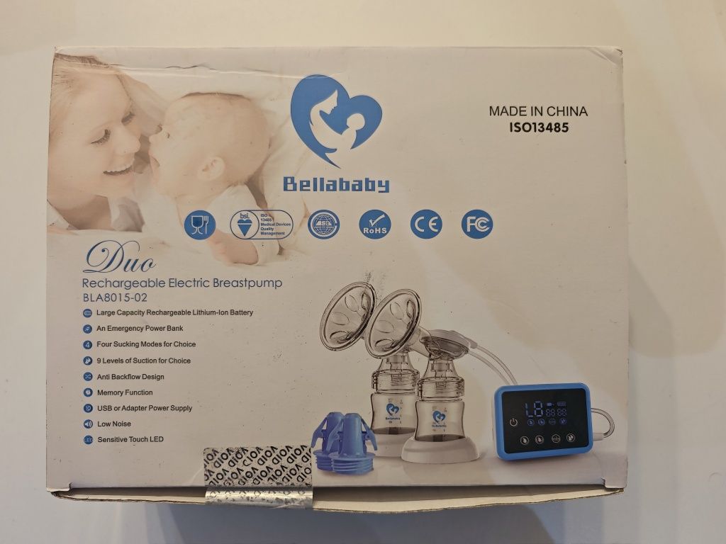 Pompa electrica dubla san alaptare Bellababy cupe 27 mm