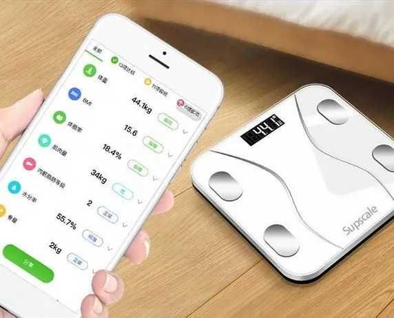 Дигитален Smart кантар, LED дисплей, Bluetooth 4.0