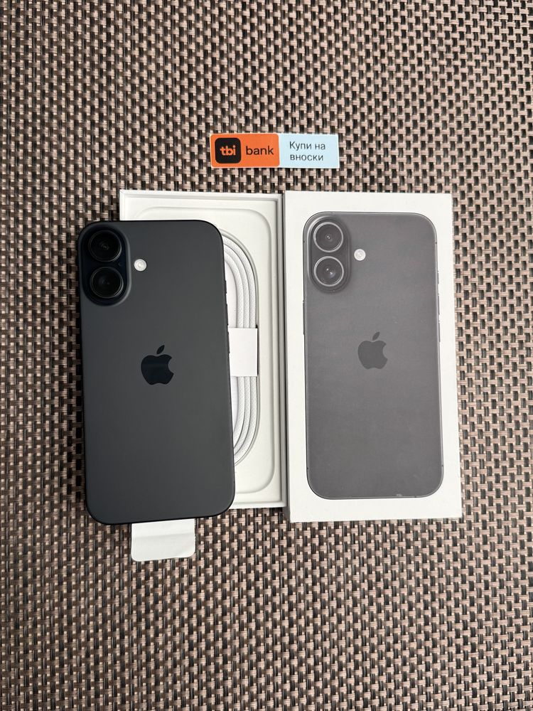 НОВ! /*ЛИЗИНГ*/ IPhone 16 128Gb Black / Айфон гаранция