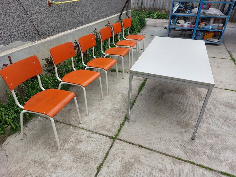Masa 80 x 160 cm si 6 scaune