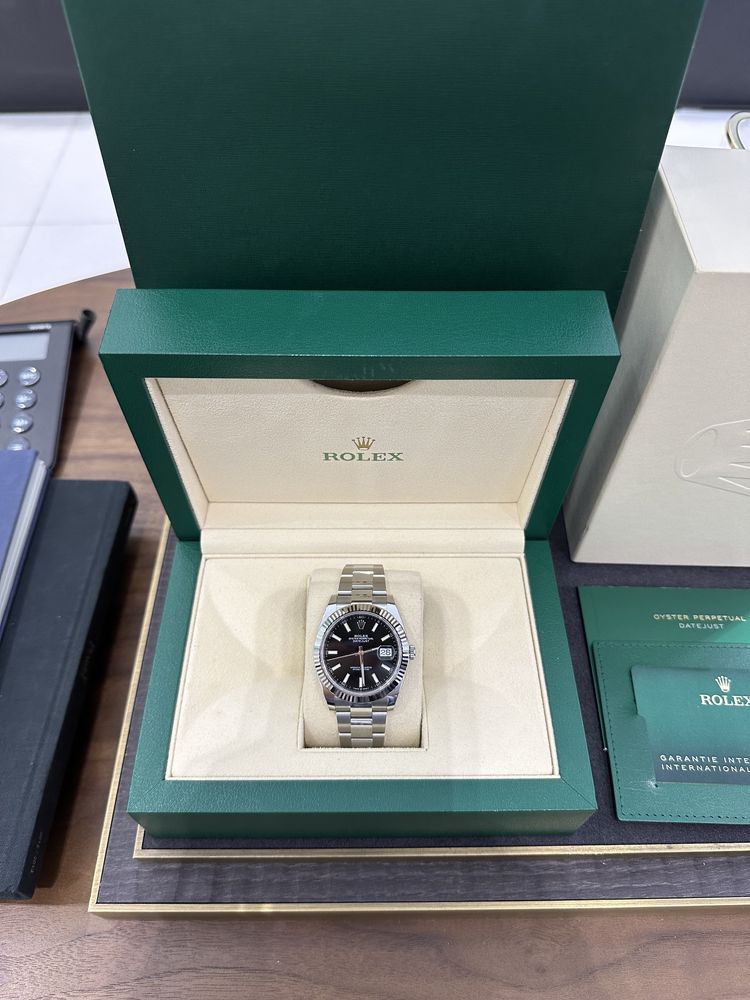NEW Rolex Datejust 41mm Steel and White Gold 126334