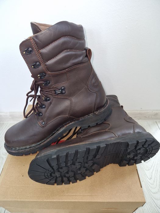 Bocanci piele naturala maro