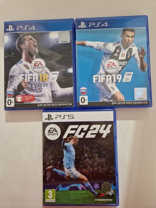 Обменяю FIFA 18, 19,  24