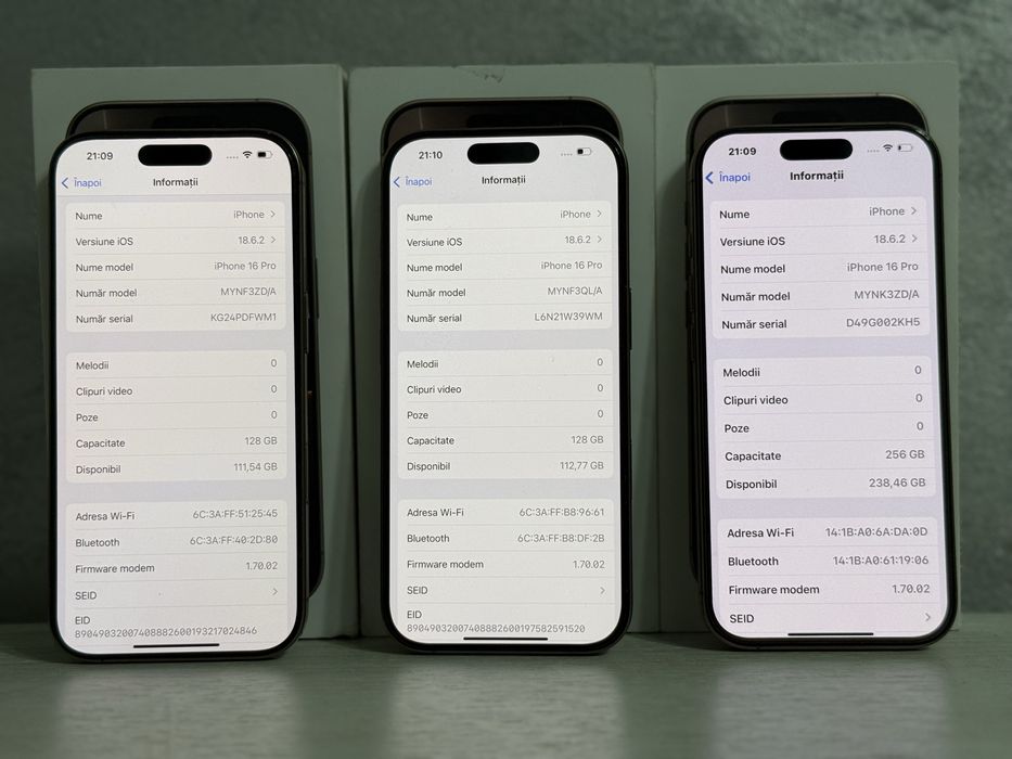 iPhone 16 Pro Pret 3750 lei