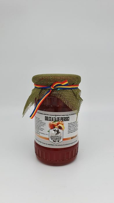 Dulceață de piersici, tradițională, 100% naturală