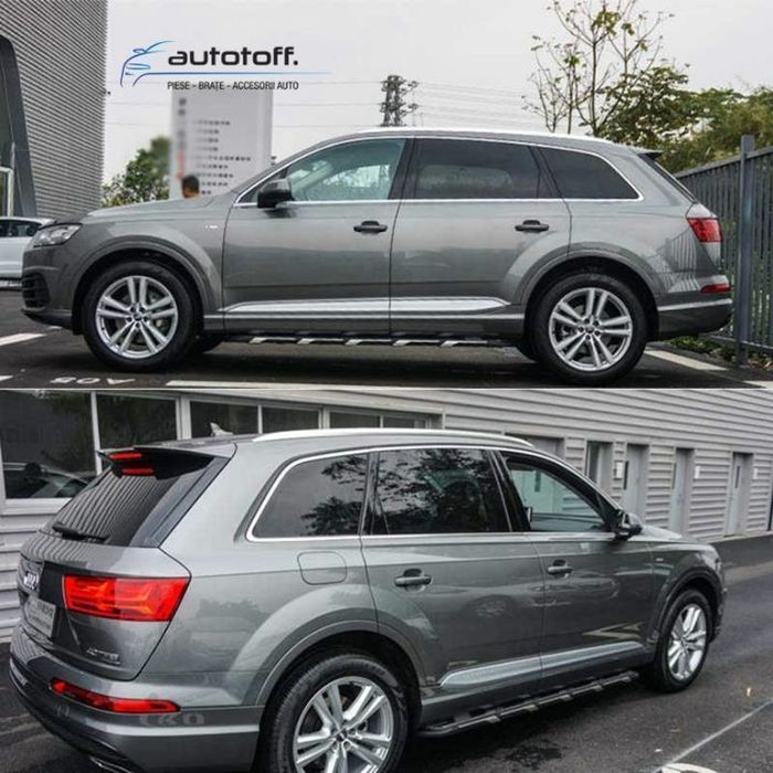 Praguri laterale Audi Q7 4M (2015+) trepte aluminiu NEW