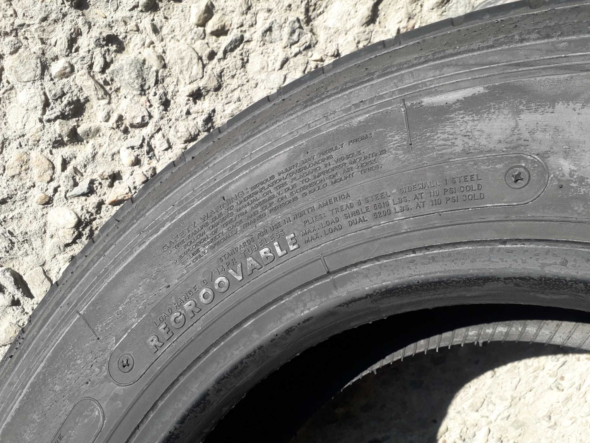 1 тежкотоварна гума Нов-Регенерат R19.5 265/70 Bridgestone 140/138M