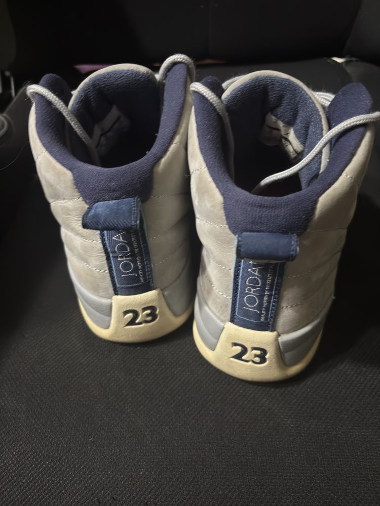Jordan 12 Grey University Blue