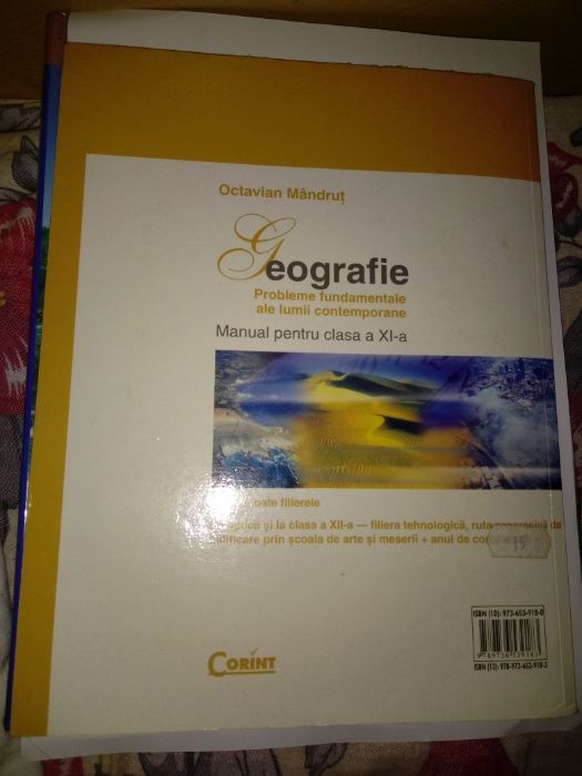 Geografie Manual pentru clasa a XI-a