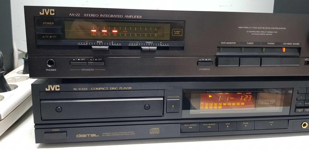 JVC linie la cutie CD Amplificator Tuner AX 22 XL V333 FX 33 L audio