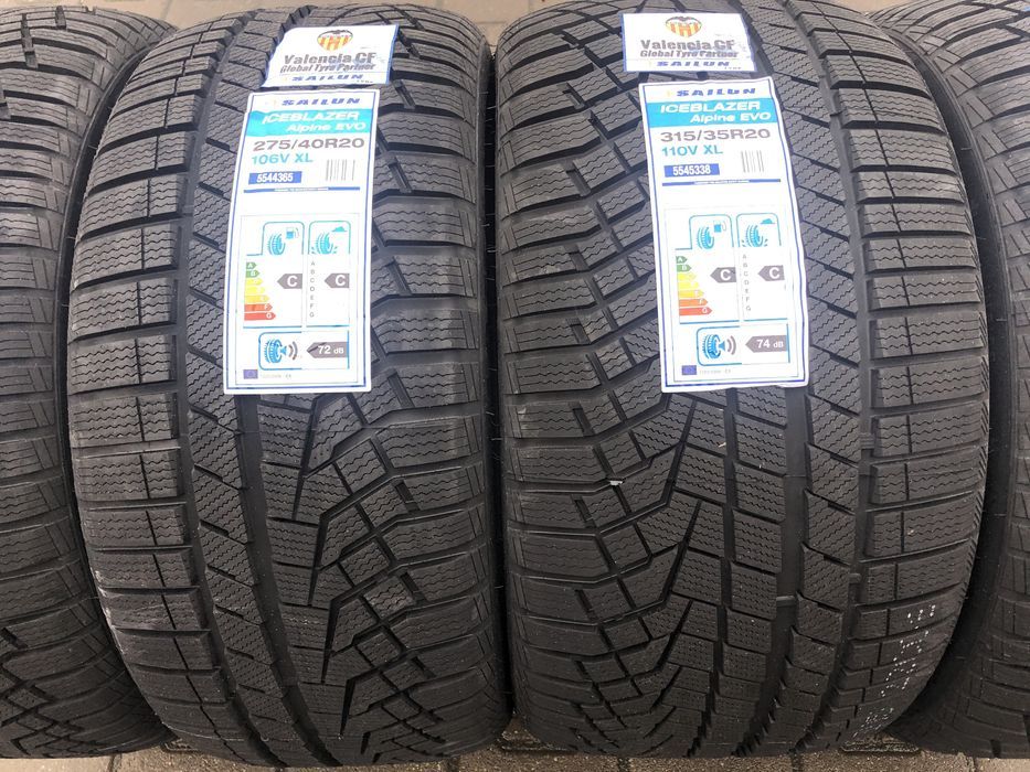 set anvelope noi iarna bmw seria 3/4 255/40/18 cu 225/45/18 sailun