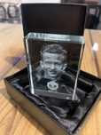 Holograma Mancheste United 11-12 Glass Paperweight Anders Linegaard