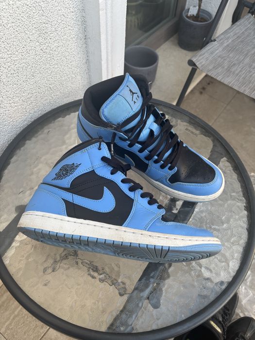 jordan 1 mid blue/black