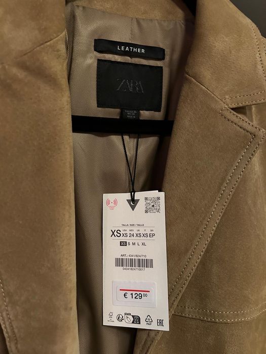 ZARA sacou damă din piele NOU