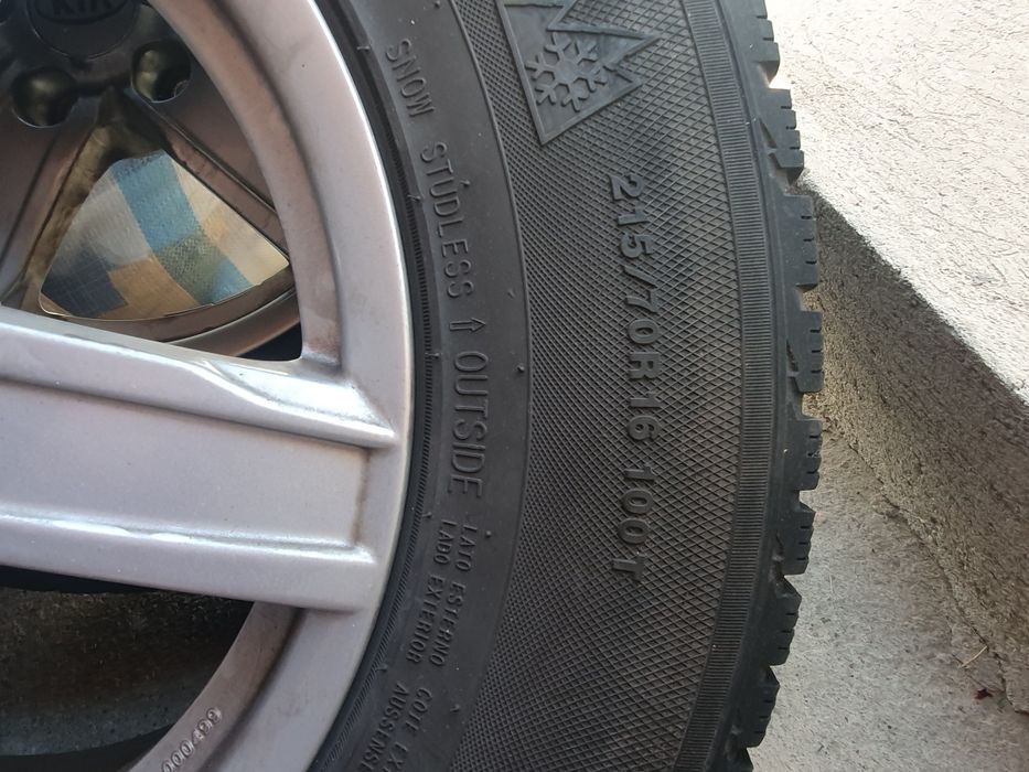 Set Jante 5x114.3 cu anvelope 215/70 R16