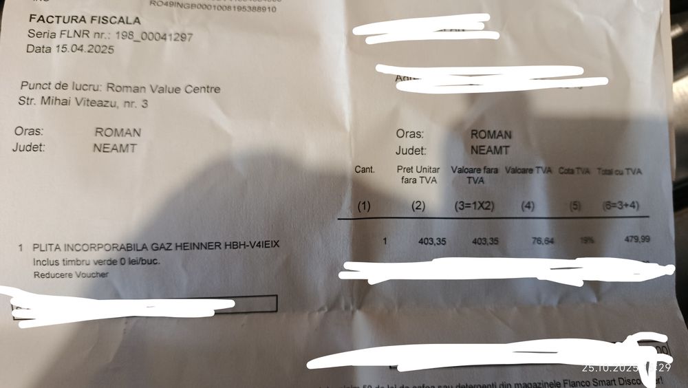 Plita incorporabila gaz heinner nou nouță.