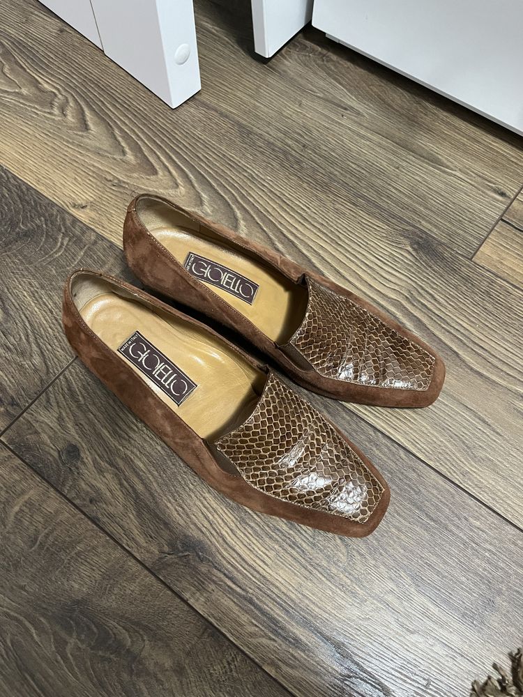 Pantofi piele intoarsa marime 41
