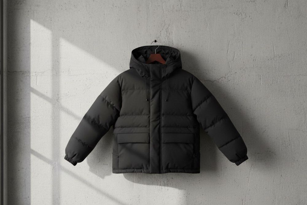 Зимняя черная куртка