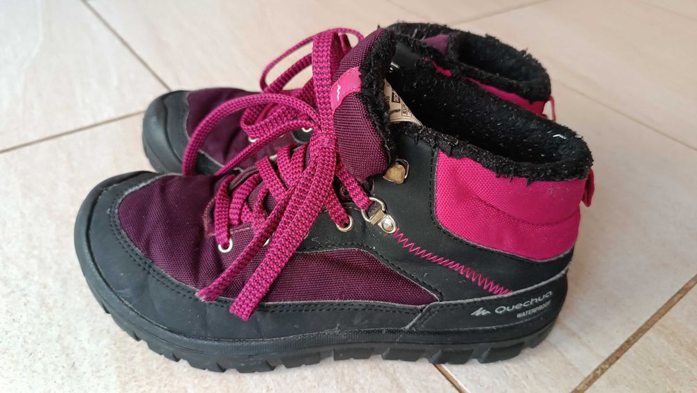 детски обувки ботуши  боти обувки за преходи в сняг Decathlon  № 34