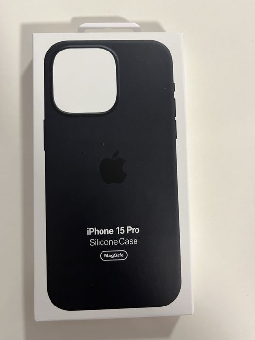 Husa silicon Apple iPhone 15 Pro Black magsafe