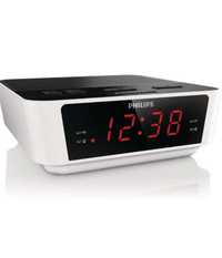 Radio Ceas digital Philips AJ3115, alb, cu alarma si radio, 0,1 W