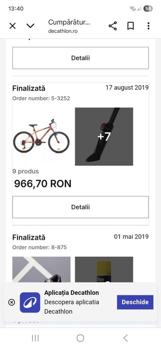 Vând bicicletă pentru copii B'Twin Rockrider ST 500