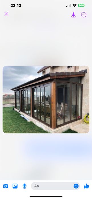 Terasa , pergole retractabile , rooling roff ,tavan fix ,ferestre PVC