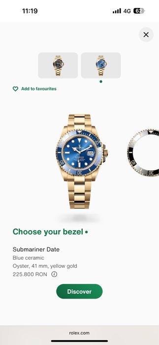 Rolex submariner bluesy 41mm