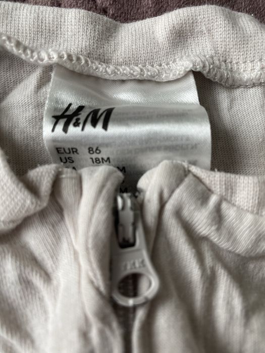4 бодита-пижами с цип H&M 86см,92см,98см