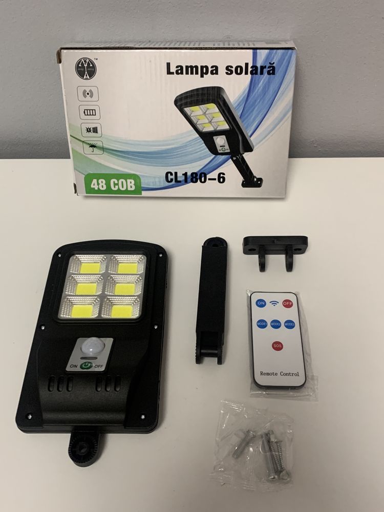 Lampa solara 6SMD Panou Solar, Senzor miscare CL180