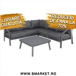 Set mobilier gradina/terasa coltar și masa TRANI