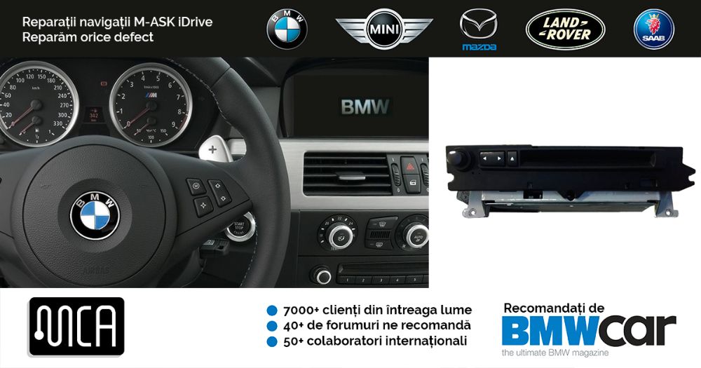 Reparatie navigatie iDrive M-ASK | 1 an garantie | Diagnoza gratuita