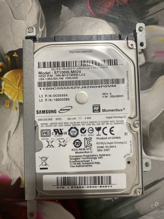 HDD 1 TB Sata 2.5 стандарт