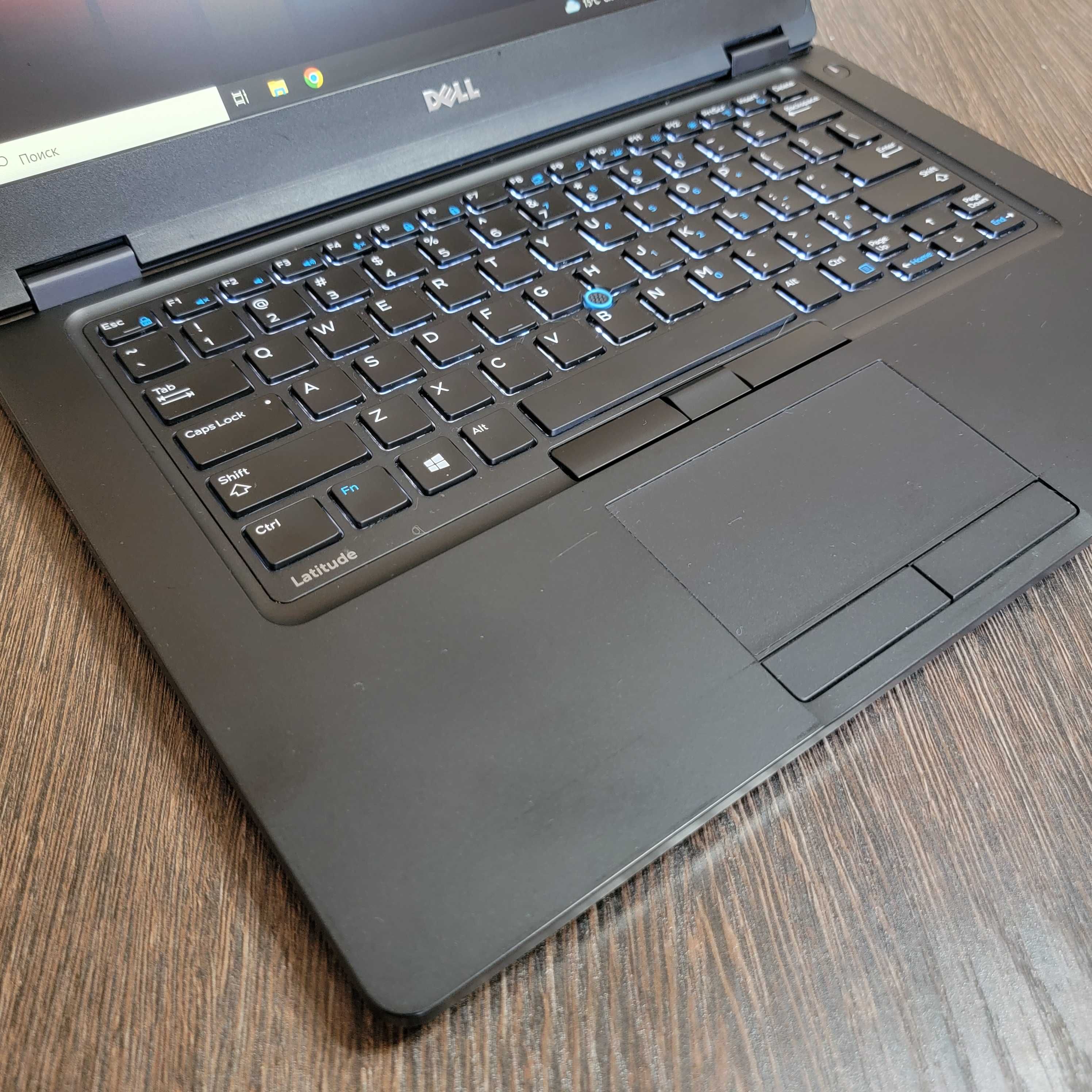 мощный i7 ноутбук Dell Latitude E5480, подсветка клавиатуры