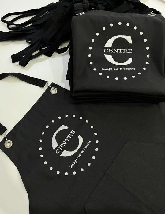 Kafe va фартук restoranlar uchun logotipli fartuklar фартук