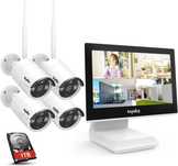 Set de 4 camere de supraveghere SANNCE cu monitor Model N44WEF